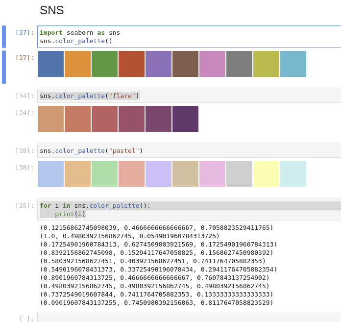 Python Color Palette